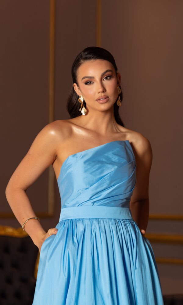 Vestido Tomara Que Caia Tafetá