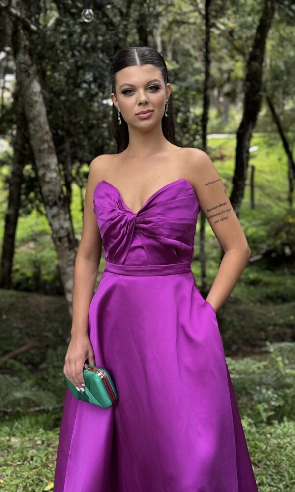 Vestido Alfaiataria Roxo