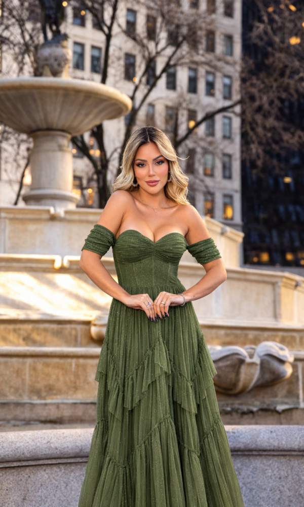 Vestido Corselet Em Tule