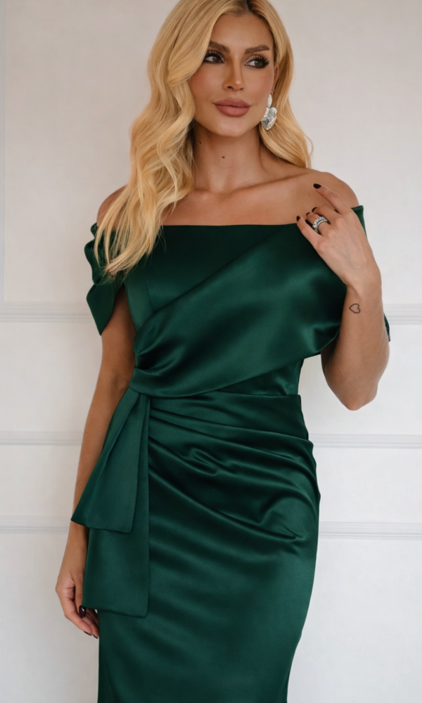 Vestido Ombro a Ombro Alta Costura